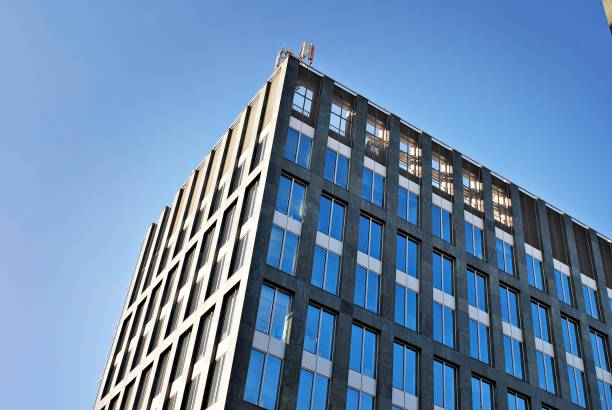 istock Modern office building. Architectural details of modern  building. 687512378
