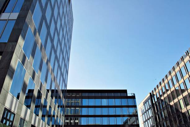 istock Modern office building. Architectural details of modern  building. 687516010