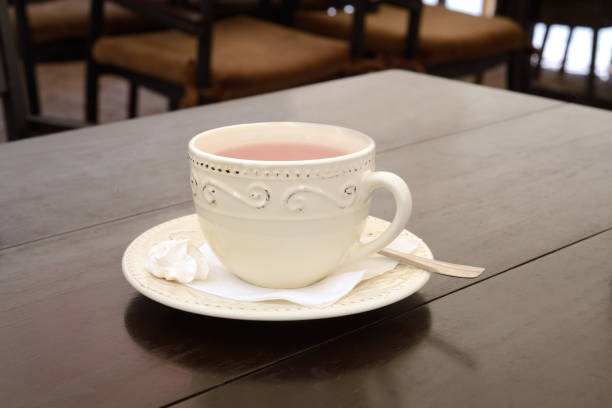 istock Cup of ginger tea on a table at restaurant 687516062