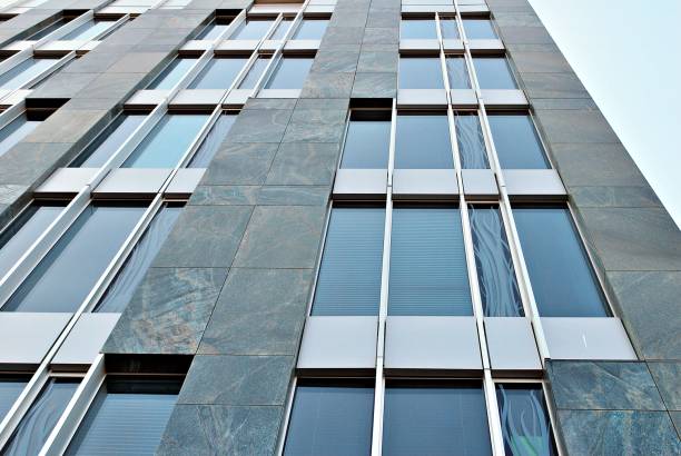 istock Modern office building. Architectural details of modern  building. 687516168