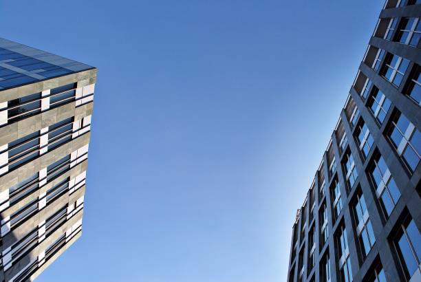 istock Modern office building. Architectural details of modern  building. 687516450