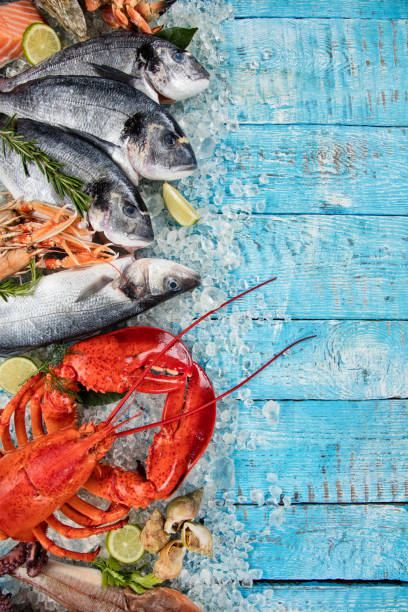 istock Many kind of seafood, served on crushed ice 687517194