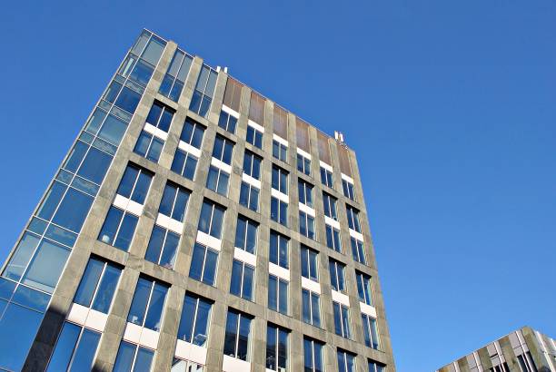 istock Modern office building. Architectural details of modern  building. 687520966