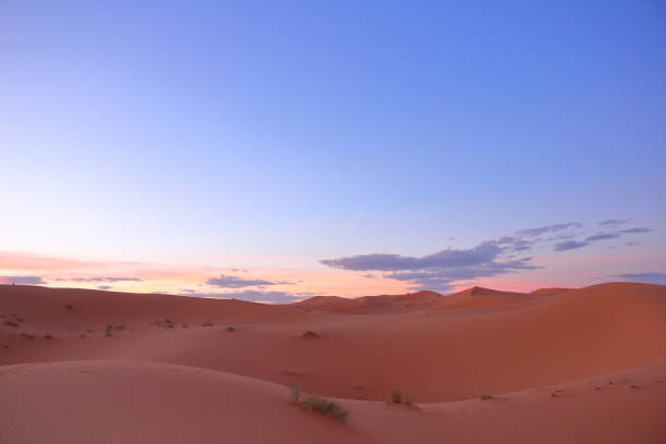 istock Beautiful sunset on the desert in Morocco 687523158