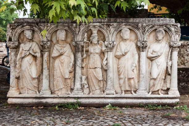 istock Ancient Marble Sarcophagus Hierapolis Turkey 687523240