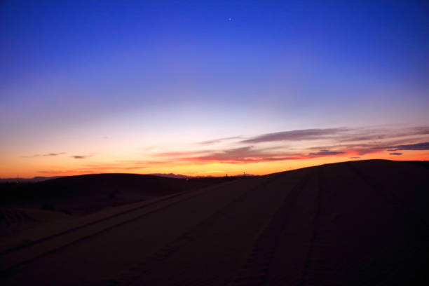 istock Beautiful sunset on the desert in Morocco 687523340