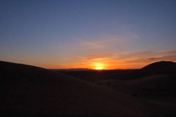 istock Beautiful sunset on the desert in Morocco 687523944
