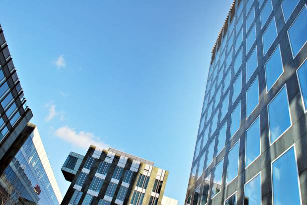 istock Modern office building. Architectural details of modern  building. 687524350