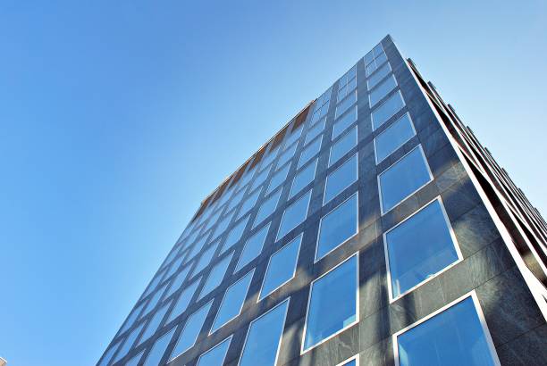 istock Modern office building. Architectural details of modern  building. 687526696