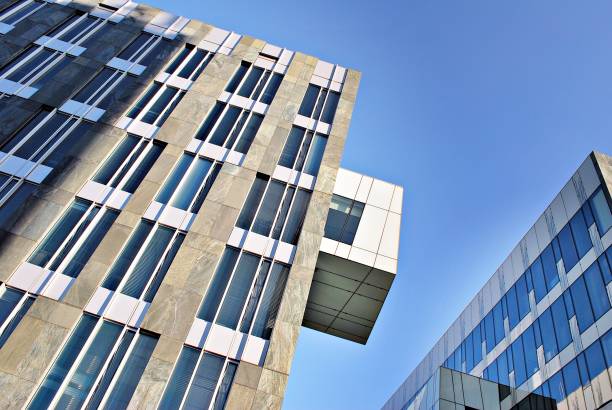 istock Modern office building. Architectural details of modern  building. 687530780