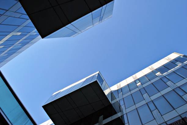istock Modern office building. Architectural details of modern  building. 687533756