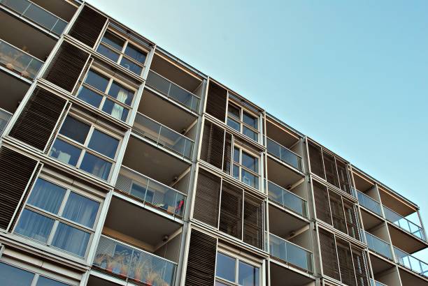 istock Modern office building. Architectural details of modern  building. 687535058