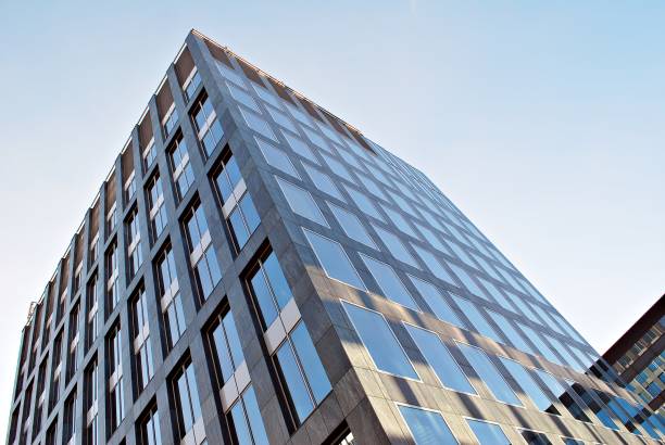 istock Modern office building. Architectural details of modern  building. 687540868