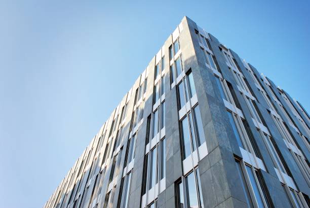 istock Modern office building. Architectural details of modern  building. 687541372