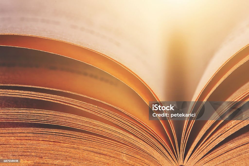 Abstract Open Old Book Open Old Book Book Stock Photo