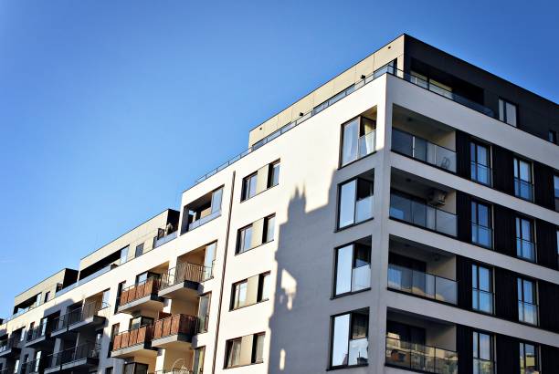 istock Facade of a modern apartment building 687548544