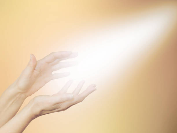 istock Beautiful Golden Healing Energy 687550480