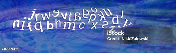 Dyslexia Alphabet With Reversed Letters Stock Photo - Download Image Now - Adult, Alphabet, Assistance