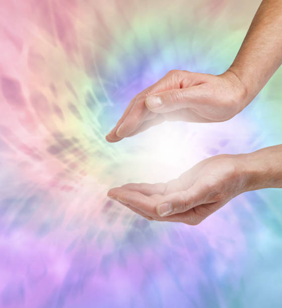 istock Beautiful Angel healing energy 687559406