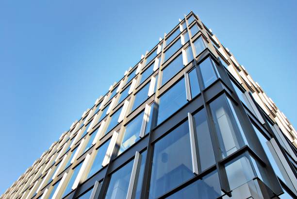istock Modern office building. Architectural details of modern  building. 687566034