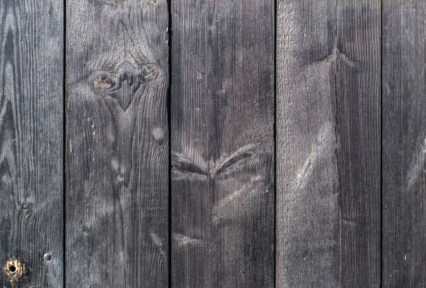 istock Dark wood texture, wooden background with old panels 687566202