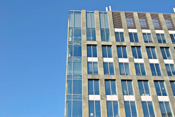 istock Modern office building. Architectural details of modern  building. 687566312