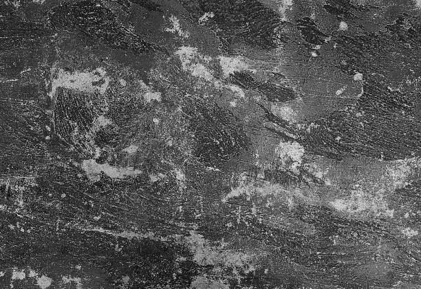 istock Horizontal Texture of Black Concrete Floor Background 687574998