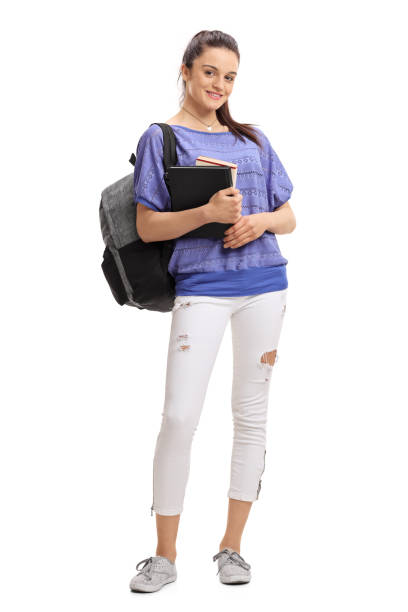 istock Teenage student with books 687575278