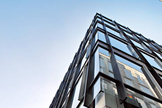 istock Modern office building. Architectural details of modern  building. 687576790