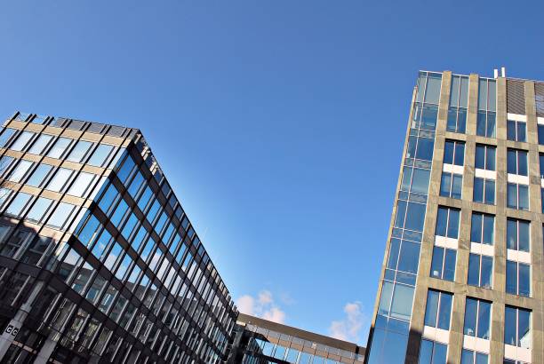 istock Modern office building. Architectural details of modern  building. 687582754