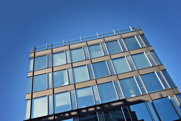 istock Modern office building. Architectural details of modern  building. 687582916