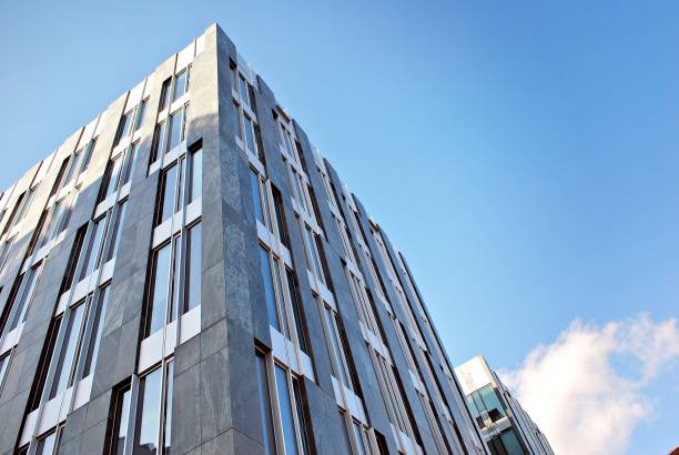 istock Modern office building. Architectural details of modern  building. 687588396