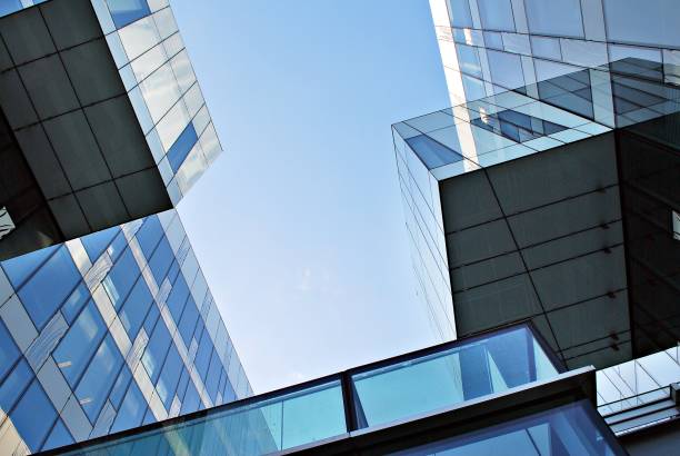 istock Modern office building. Architectural details of modern  building. 687588450