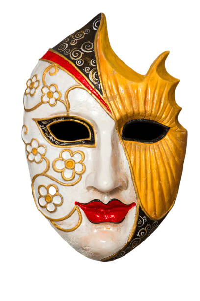 Dell'arte theater mask Dell'arte theater mask isolated on white background pantomime dame stock pictures, royalty-free photos & images