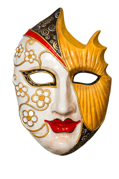 Dell'arte theater mask Dell'arte theater mask isolated on white background pantomime dame stock pictures, royalty-free photos & images
