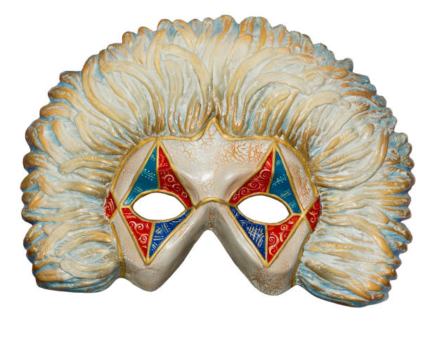 Dell'arte theater mask Dell'arte theater mask isolated on white background pantomime dame stock pictures, royalty-free photos & images