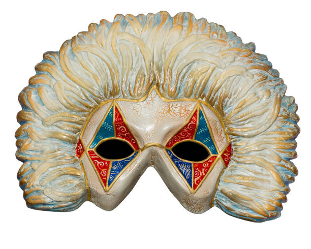 Dell'arte theater mask Dell'arte theater mask isolated on white background pantomime dame stock pictures, royalty-free photos & images