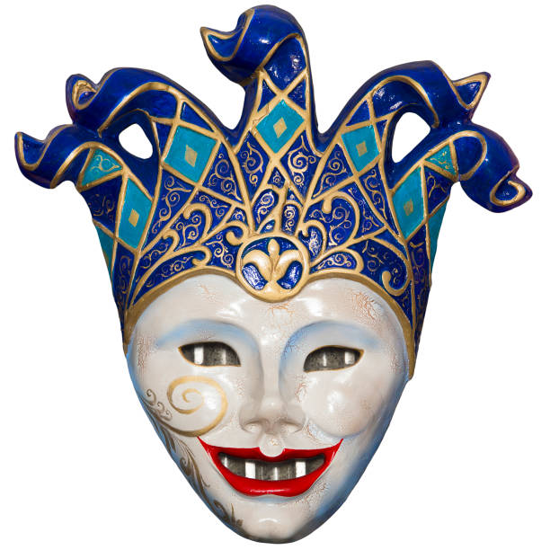 Dell'arte theater mask Dell'arte theater mask isolated on white background pantomime dame stock pictures, royalty-free photos & images