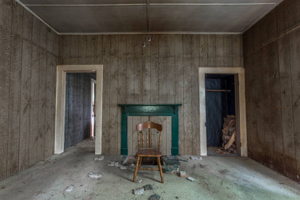 istock Two doorways in an abandoned house 687601886