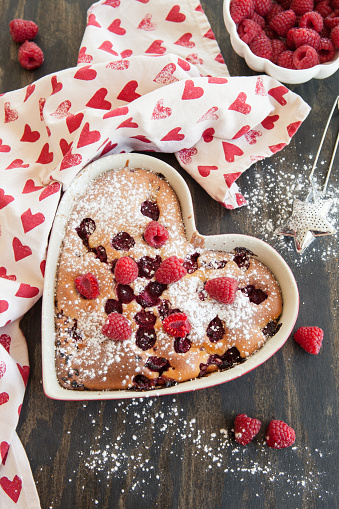 Heart Shaped Fruit Pizza wit Hazelnut Spread