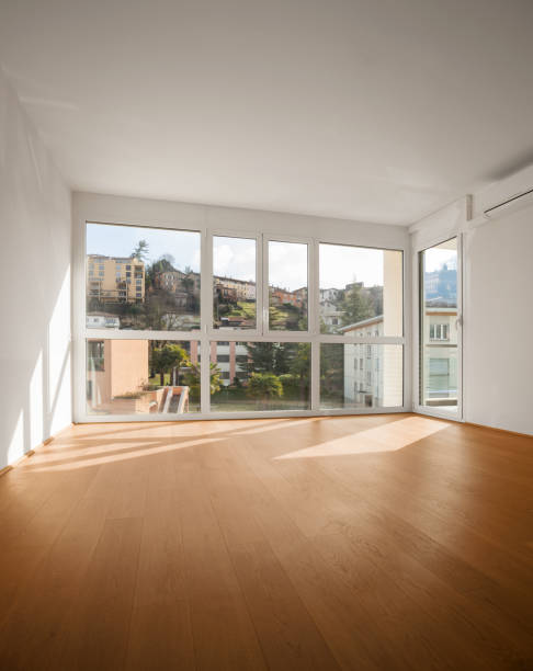 istock new empty apartment, room with big window 687624412
