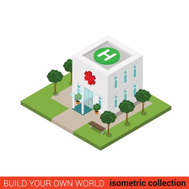 Flat 3d isometric hospital building block infographic concept. Emergency clinic rooftop heliport helicopter landing zone pad platform H sign. Build your own infographics world collection. Flat 3d isometric hospital building block infographic concept. Emergency clinic rooftop heliport helicopter landing zone pad platform H sign. Build your own infographics world collection. 2590 stock illustrations