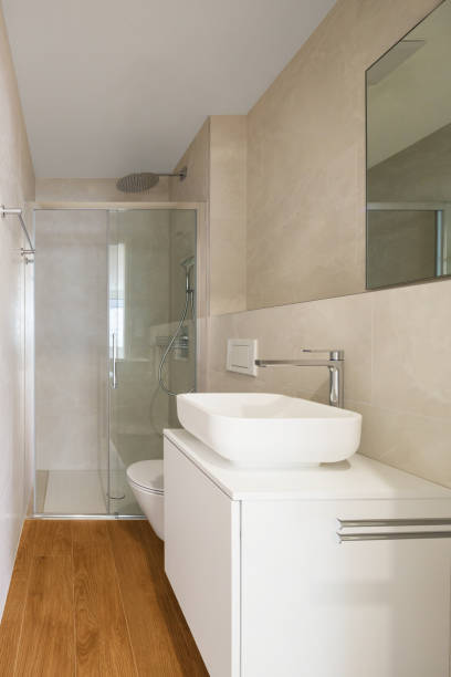istock Interior of modern apartment, bathroom 687635216