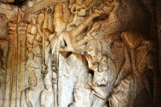 istock Stone sculptures of Hindu gods 687639970