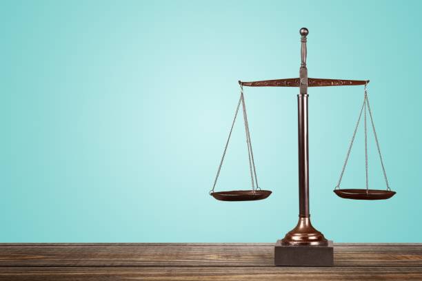 Scales of justice. Scales of Justice on table, Weight Scale, Balance. equal arm balance stock pictures, royalty-free photos & images