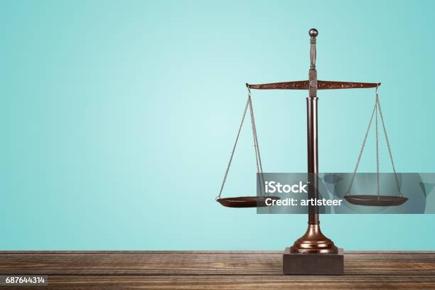 Scales Of Justice Stock Photo - Download Image Now - Weight Scale, Balance, Equal-Arm Balance
