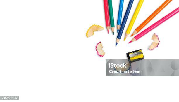 Pencils Stock Photo - Download Image Now - Colored Pencil, White Background, Pencil