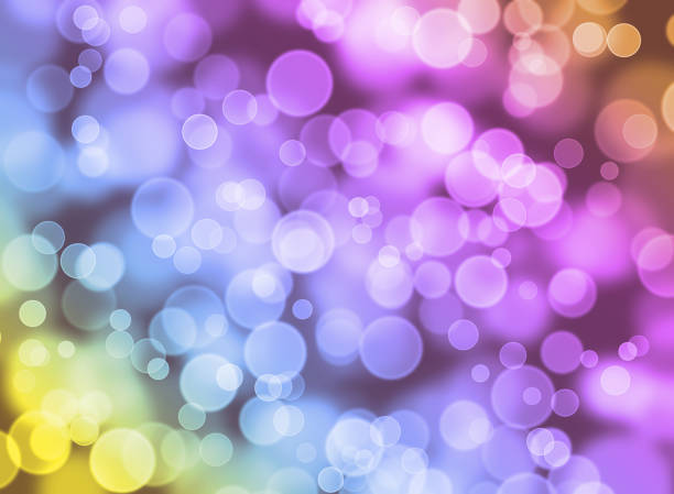 istock abstract multi color lights blurred or defocus and bokeh background with copy space for christmas or festival concept. 687658738
