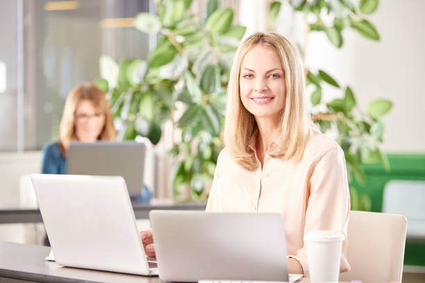 istock Professional female in the office 687663398