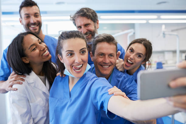 istock Dentist's office in Barcelona. Medical workers portrait. 687663802